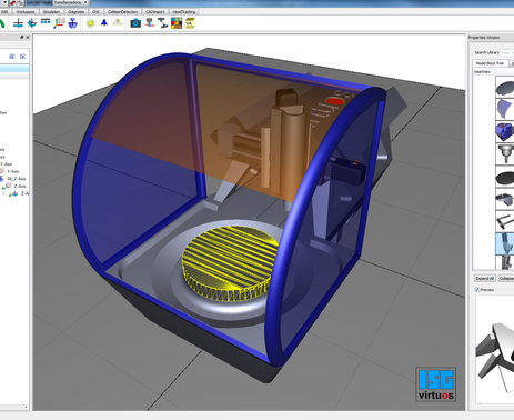 Digital twin of a real machine with ISG-virtuos