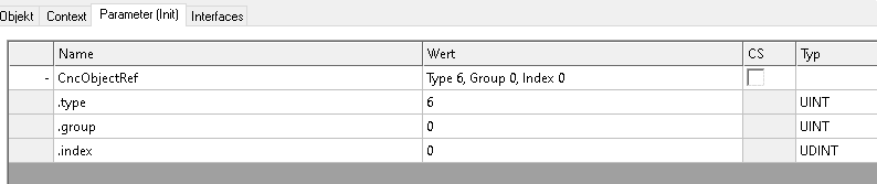 Konfiguration der Parameter