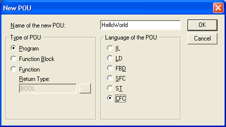 Definition of the HelloWorld program