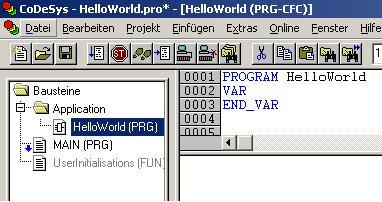 Einordnung der Programme Main und HelloWorld in Projektbaum