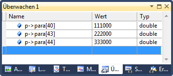 Access to kinematic parameters