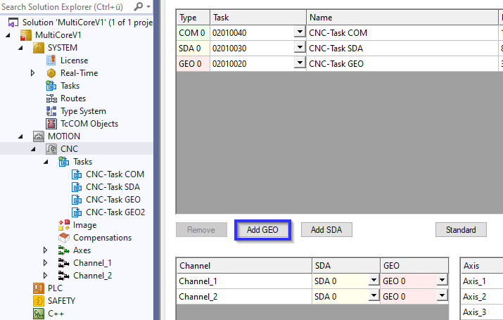 Create context for new GEO task